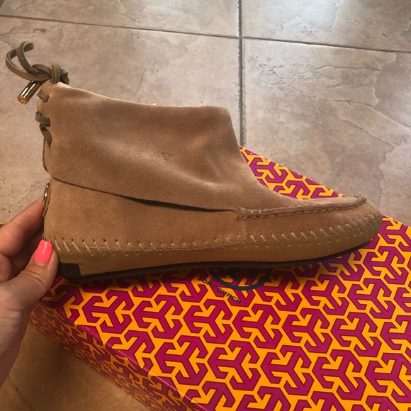 Tory Burch Mocassin Ankle Booties - Picture 5 of 6